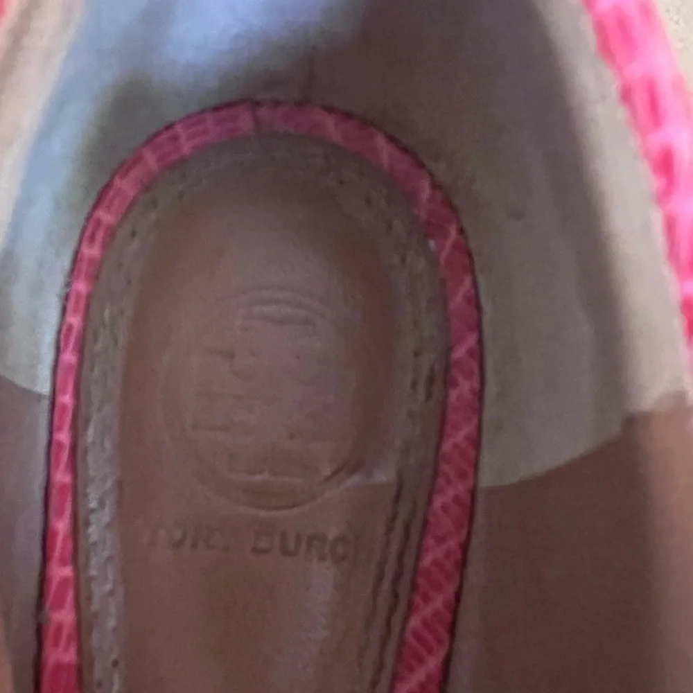 Tory Burch Mini Miller Ballet Flat Melon Micro Tejus Lizard embossed women's 5M